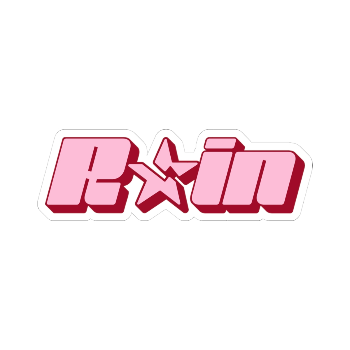 Rain Signature Logo Kiss-Cut Stickers-02